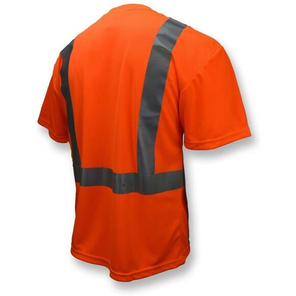 Radians ST11-2POS XL Industrial Safety Shirt Short Sleeve, Orange, Reflective - Picture 4 of 12